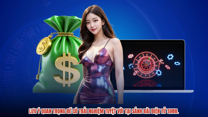 Lưu ý quan trọng để có trải nghiệm tuyệt vời tại sảnh bài điện tử SV88.